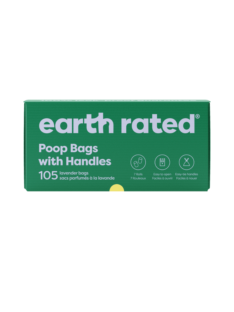 Dog Poop Bags With Handles on a Roll I0